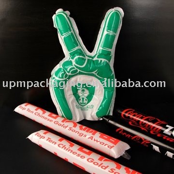 Degradable cheering bang stick